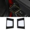 Black Wood Grain Rear Door Handle Cup Holder Panel Trim Cover For Ford F150 21+