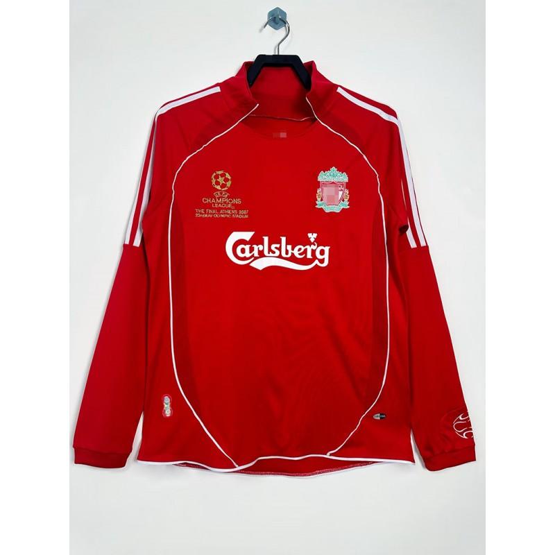 Liverpool Retro Football Jersey 1995-96 Home Long Sleeve 8 Gerrard Torres Owen Soccer Shirt Men Women