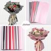 Wholesale Two-Tone Striped Oya Wrapping Paper – Waterproof Floral Gift Wrap for Rose Bouquets, Premium Flower Shop Packaging Supplies&Craft Materials