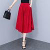 Women Pants High Waist Summer Elegant Solid Color Wide Leg Pants Women Elastic Waist