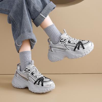 Платформа Augustine папины кроссовки женские 2025 новые осень и зима легкие повседневные спортивные туфли показать маленькие кроссовки