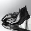 Youth Trend Brock Martin Boots Men's Medium and High Top British Leather Shoes Men's Leather Sleeve Chelsea Leather Boots