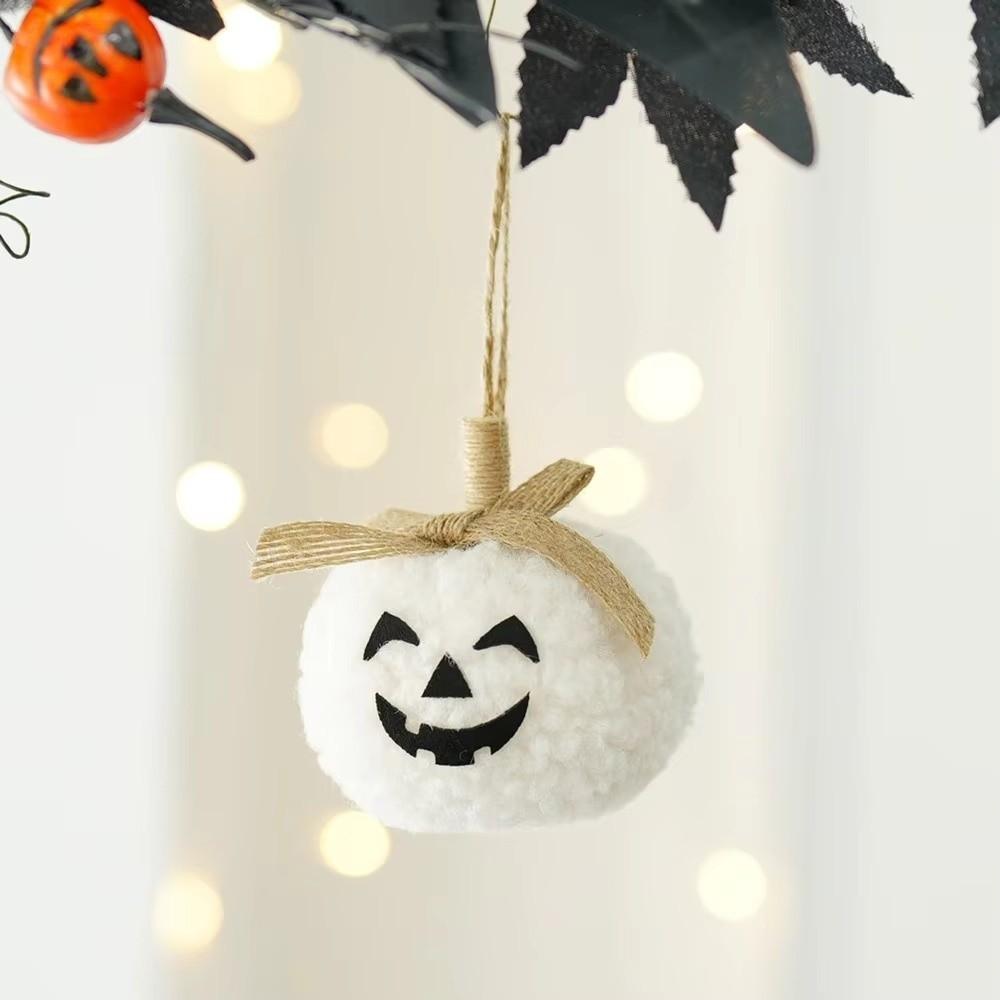 Soft Pumpkin Halloween Hanging Pendant Cute Design Creative Face Halloween Decoration Funny Style Flocking Fabric
