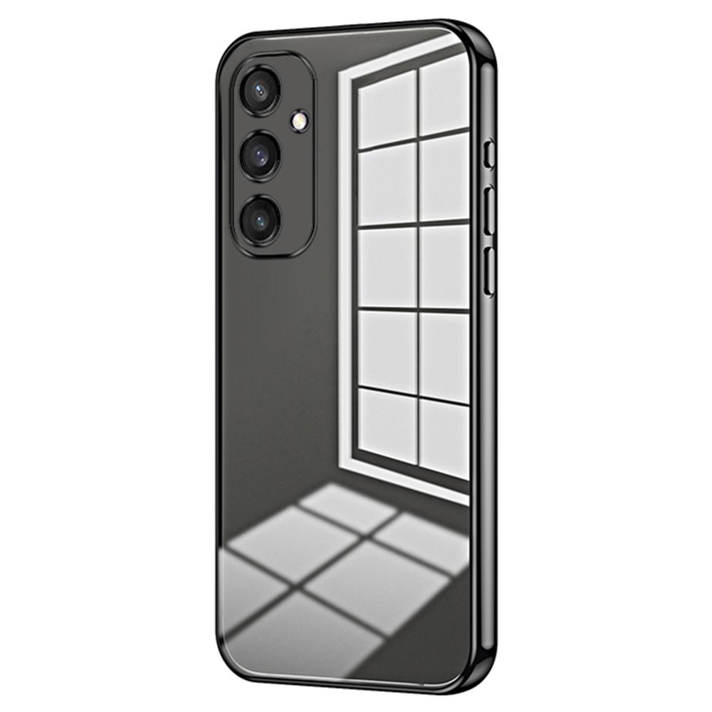 Чехол для Samsung Galaxy S25 с гальваническим покрытием и мягкой ТПУ крышкой