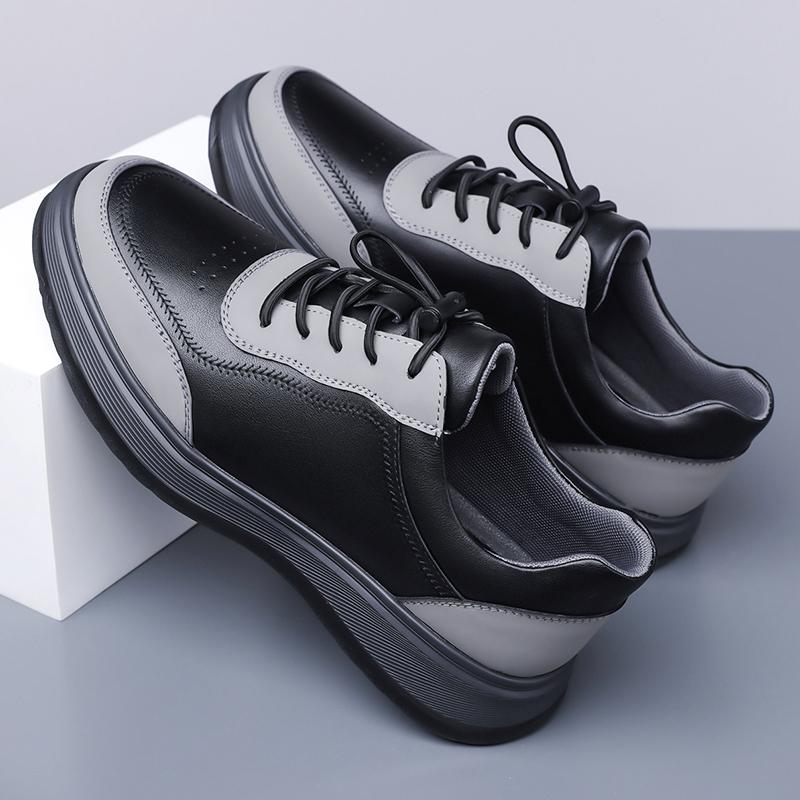 New Trend Men Leather Casual Shoes Leisure Walk Sneakers Classic Mens Skateboard Footwear Spring Summer Tenis Masculino Sneakers