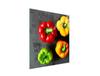 GLASS CUTTING BOARD 45x52 Pepper