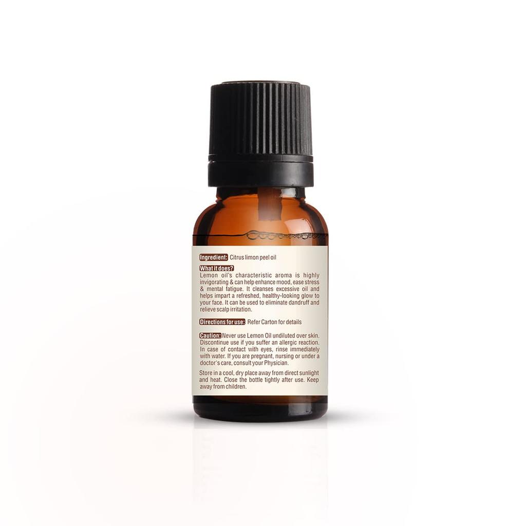 Vasu Lemon Essential Oil 10ML - Pure Natural Aromatherapy, Relaxation, Skin & Body Care Oil