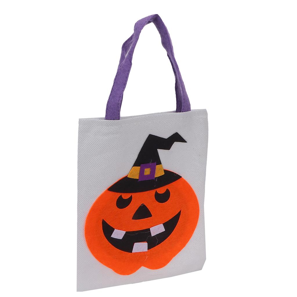 Tote Bag Linen Cute Vivid Storage Sack for Halloween Decoration Party Show Dress Up