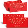 6PCS Rectangular Xmas Currency Envelopes Hot-stamped Christmas Gift Envelope  Party