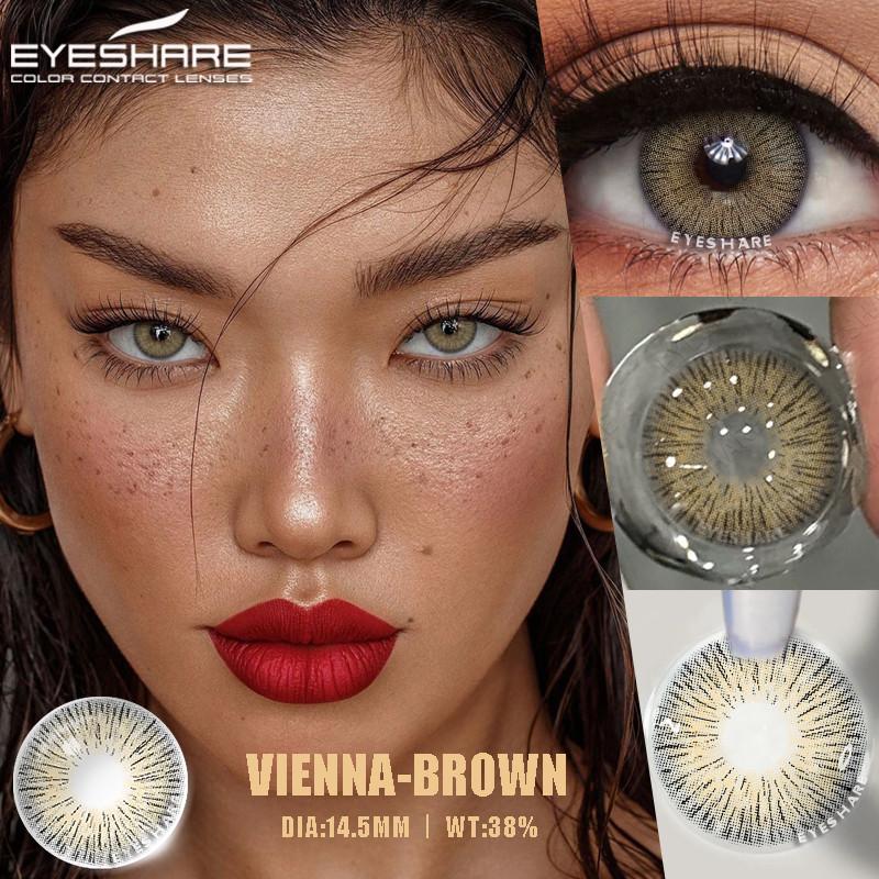 Eyeshare Fashion Colored Contact Lenses for Eyes 1pair Blue Eye Lenses Gray Contacts Cosmetic Contact Lenses Yearly