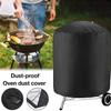 Чехол для гриля разных размеров, круглый, сверхпрочный, водонепроницаемый, для газового гриля для барбекю, термостойкий, устойчивый к пятнам, водонепроницаемый, черный