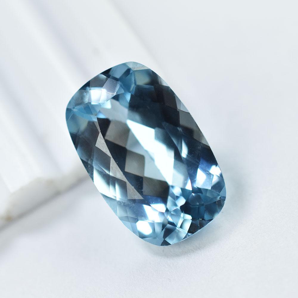 Natural Blue Sapphire Loose Gemstone Ceylon 10.20 ct Cushion Cut September Birthday Birthstone