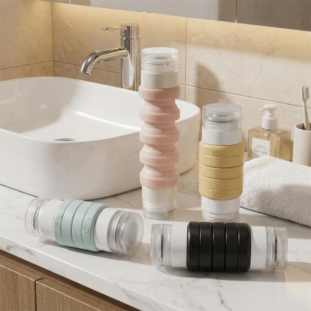 Silicone Travel Sub-bottling Leak-proof Squeeze Bottle Portable Double-Head Travel Bottle Travel