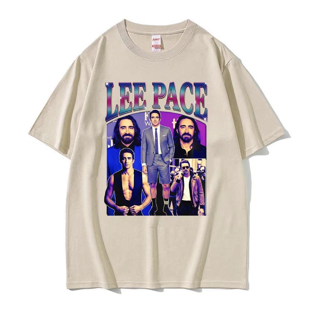 Vintage Actor Lee Pace Print TShirt Unisex Women Clothing pure Cotton Short Sleeve Top Summer Fashion Harajuku Tee Streetwear