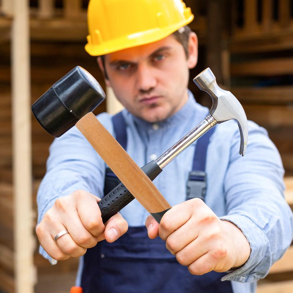 Replacement Hammer Handle Wooden Oval Eye Sturdy Grip Comfortable Fit for Sledge Hammer Repair and Hardware Use