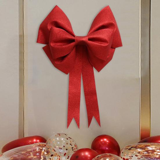 Yousheng Рождественский большой бант, украшение для свадьбы, большой бант, украшение для праздничного венка на елку, крыльцо, окно, дверь, декор