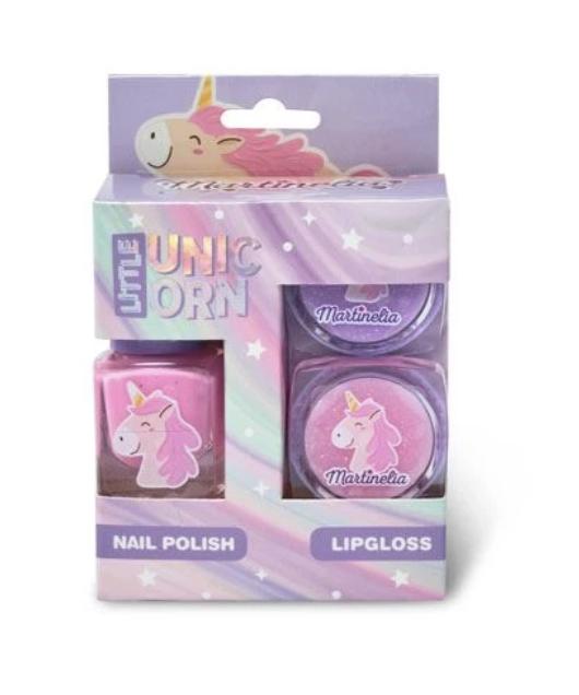 MARTINELIA zestaw balsam do ust + lakier unicorn