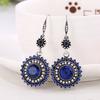 1Pair Women Earring Jewelry Drop Earrings Ethnic Vintage Sun Flower Bohemia Dangle Earrings