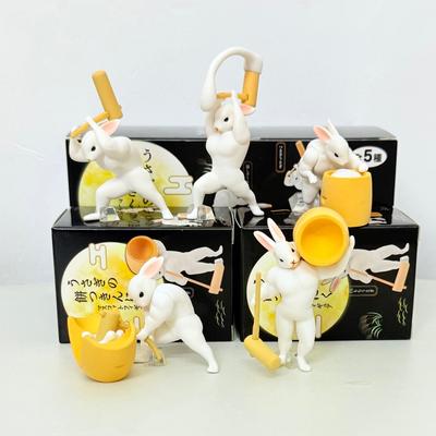 Кролик Делает Рисовый Пирог Слепой Ящик Мускулистый Кролик Фигурка Игрушка Украшение Сюрприз Таинственная Коробка Подарки
