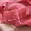 3meter/lot 6cm Wide Polyester Pink/red/green/black/white Chiffon Lace Trimming Dog Tooth Pleated Trim Diy Dress Accessory