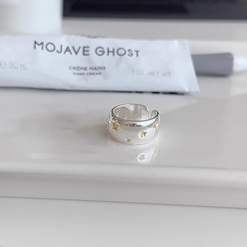 Кольца для женщин Модные Геометрические Ручной работы Неправильной формы Золотое Кольцо-звезда Простое Изящное Ювелирное изделие Вечеринка Рождественский подарок