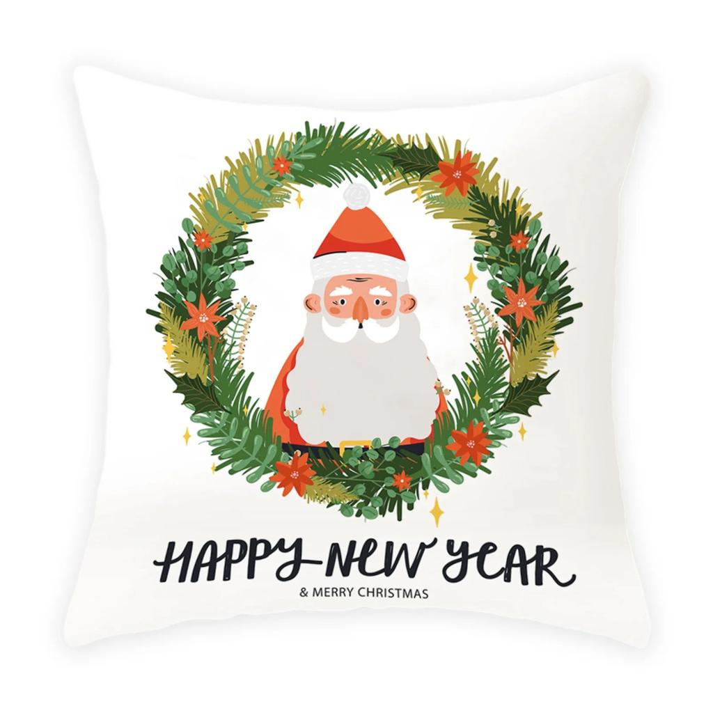 Christmas Themed Pillowcases Car Accessories Office Santa Claus Living Room Sofa Home Pillowcases