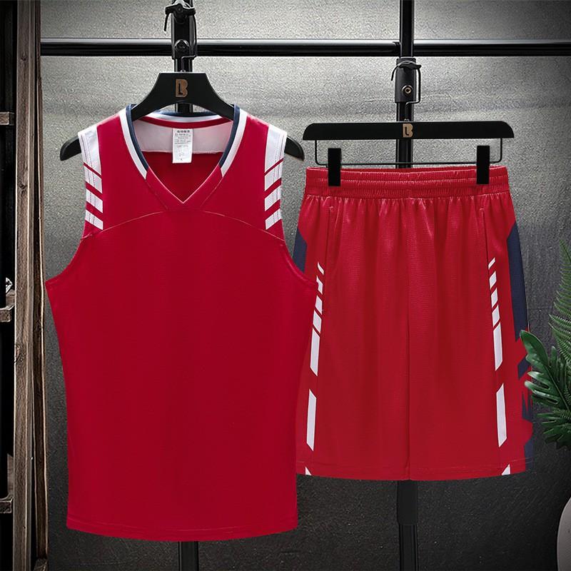 Mens Quick-Dry Ice Silk Sleeveless Sport Set Athletic Tank Top Shorts Running Gym Basketball