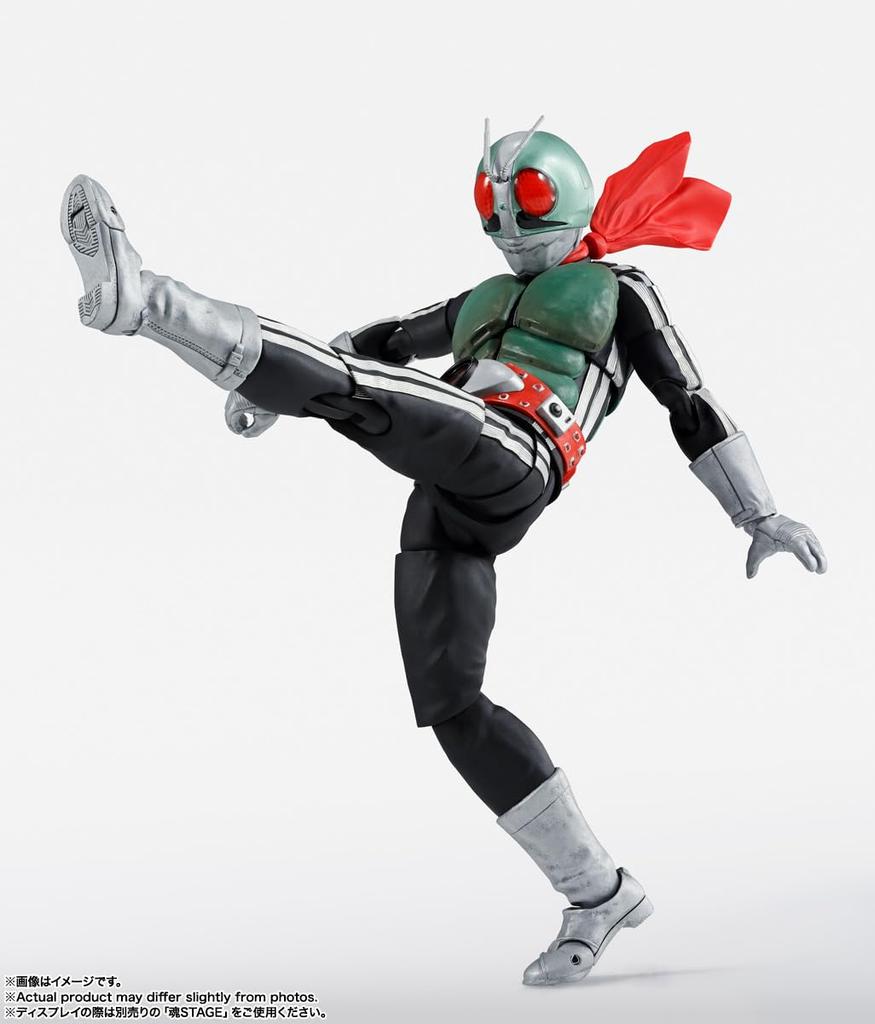 TAMASHII NATIONS Резьба по кости Kamen Rider New 1 Glorious Rider эпохи Сёва Издание с ограниченным тиражом База Примерно 145 мм ПВХ АБС Ткань Окрашенный