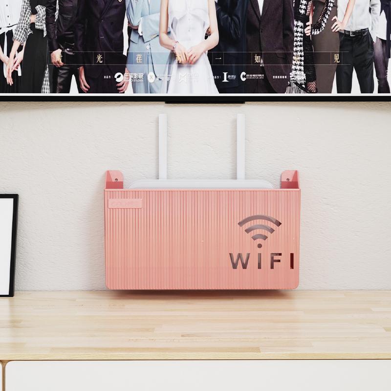 1 шт., настенный беспроводной Wi-Fi маршрутизатор, полка для хранения, настенный органайзер, кабельный кронштейн, кронштейн для питания, АБС-пластик, коробка для домашнего декора