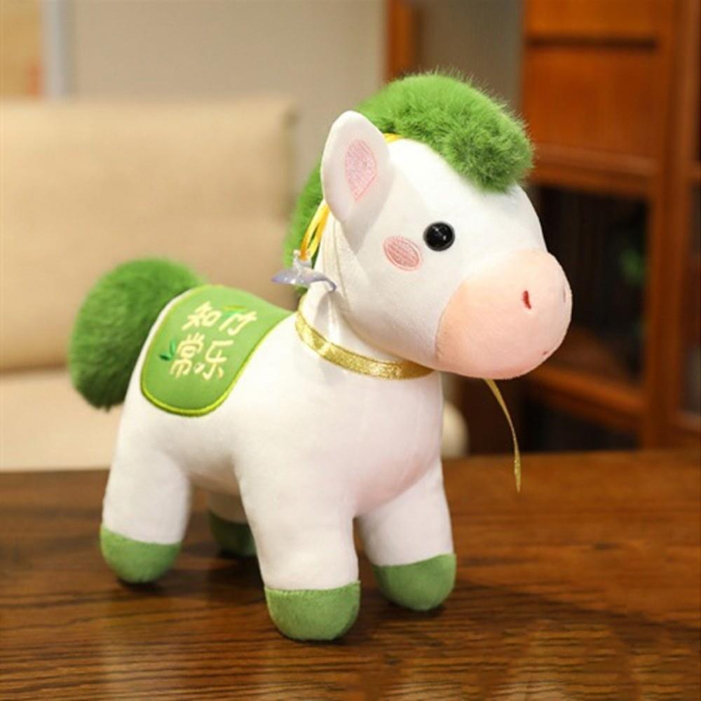 Mascot Dolls 2026 Horse Plush Doll Cute Zodiac Pony Figurine Lucky Horse Plush Toys Birthday Gift