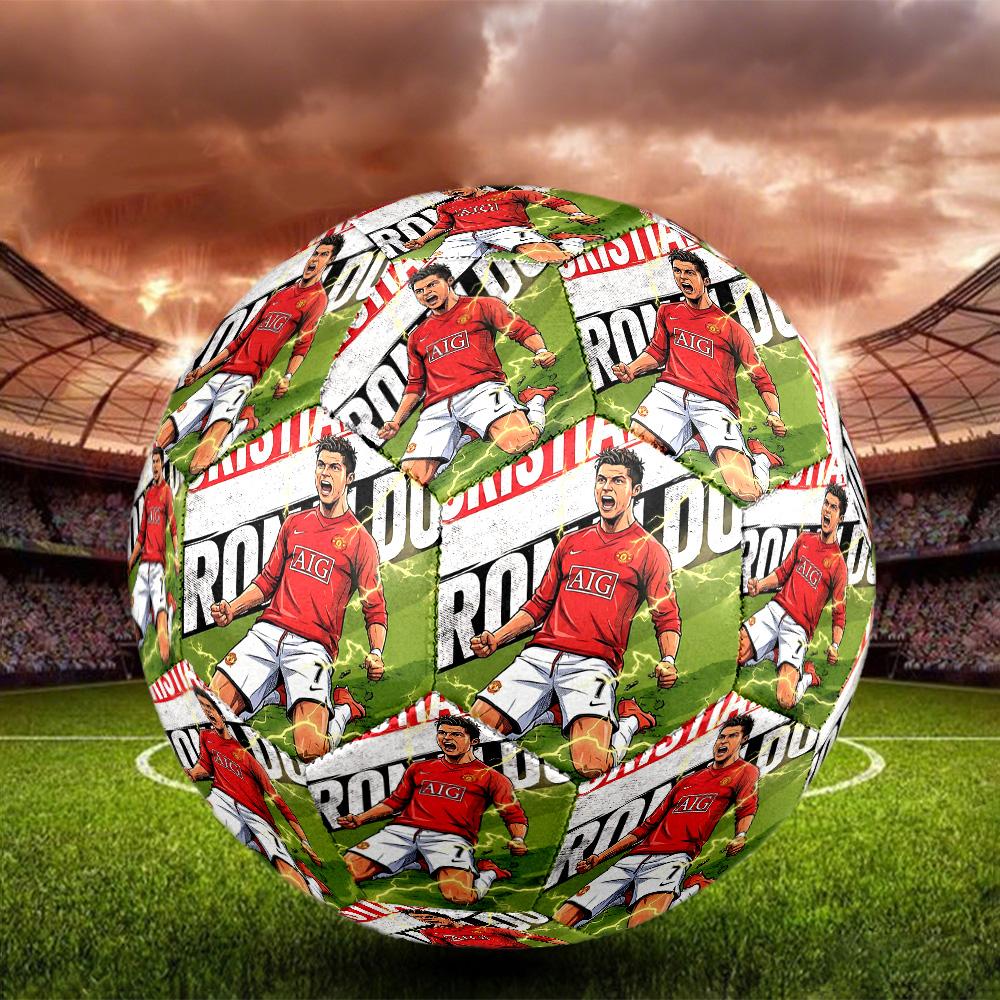 1pc Youssef Ennesyri Celebration Size 5 Football Soccer Balls, Competition Sport Football Indoor And Outdoor Training Ball. Q63014