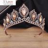 Великолепная хрустальная свадебная корона в винтажном стиле, свадебная диадема, королевская тиара, корона, головной убор, свадебное платье, украшения для волос