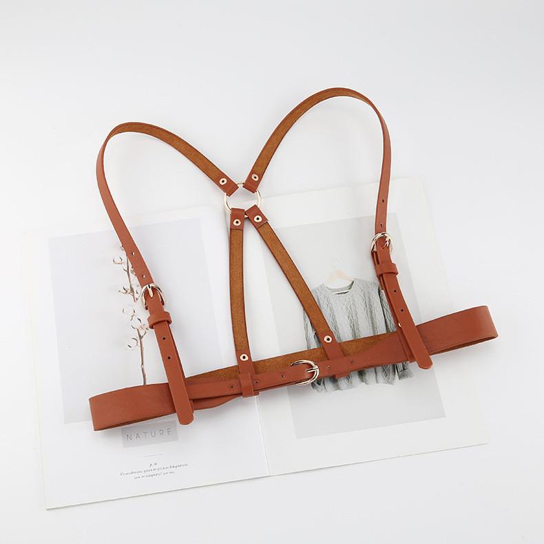 Fashion Solid Color Shoulder Strap Design Women Belt For Party