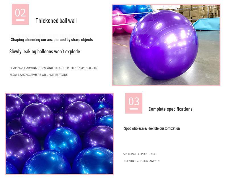 Новый утолщенный большой мяч-пончик для йоги 55 см для домашнего фитнеса