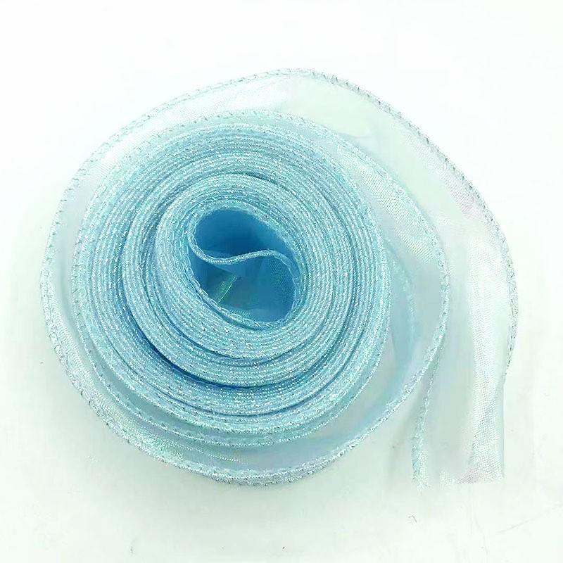 4cm Iridescent Wave Fishtail Yarn Ribbon for DIY Floral Gift Box and Baking Decoration