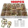 100Pcs Spring Driven Car Truck Spring Clips Low Pressure Air Tube Clamp  Metalworking