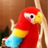 1Pc 12Cm Cute Plush Parrot Toys With Adsorbable Magnet Lifelike Parrot Dolls Funny Birthday Party Decoration Gift