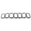 Auto Front Grille Cover Insert Mesh Ring Protective for 17-21 Insert Mesh Vent Bezel 7pcs