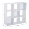 Nine-Cube Storage Shelf - White