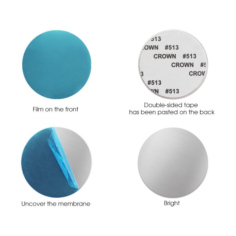 Тонкая магнитная металлическая пластина, автомобильный держатель для телефона, универсальный железный лист, наклейка на диск, крепление для планшета, настольная магнитная подставка для iPhone 13 12 11