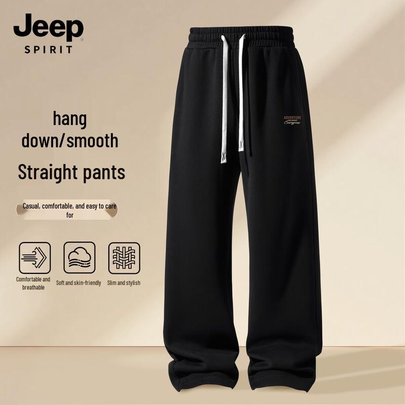 JEEP SPIRIT Men's Straight-Leg Casual Sweatpants