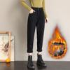 Women's High-waisted Tight Warm Pants Snow Denim Pants Winter Warm Padded and Thickened Jeans