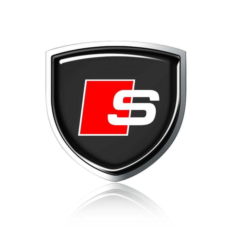 2026 1Pcs 3D Metal Auto Door Shield Emblem Car Body Badge Sticker For AQ3 S4 S3 S5 S6 S7 S8 RS3 RS4 RS5 RS6 A6L A4L A3 A4 A7 A5 Q7