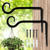 Outdoor Hanging Plant Bracket Plant Hanger Strong Load-bearing Easy To Install S-shaped Bird Feeder Flower Basket Wall Hook