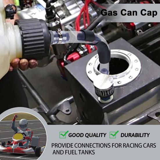 Шланг топливной канистры VP Racing с резьбовым соплом Простая установка Герметичная конструкция Прозрачный ПВХ