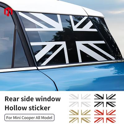 Наклейка на боковое стекло автомобиля Union Jack для Mini Cooper R56 R60 F56 F54 F55 F60 F65 F66 U25 J01 J05 Общие аксессуары для стайлинга автомобилей