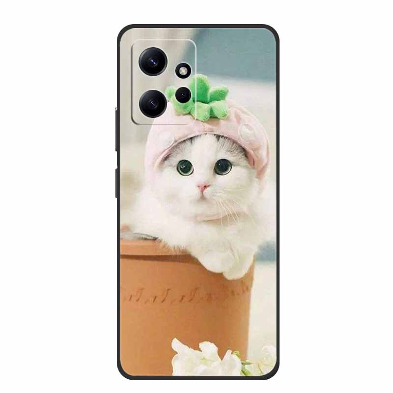 For Xiaomi Redmi Note 12 4G Case Animals Soft Silicone TPU Phone Cases Back Cover for Redmi Note12 4G Fashion 23021RAA2Y Fundas