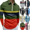 Men's Shirt Golf Shirt Retro Color Contrast Outdoor Street Long Sleeves Button-Down Print Clothing Apparel Fashion Designer Casual Breathable