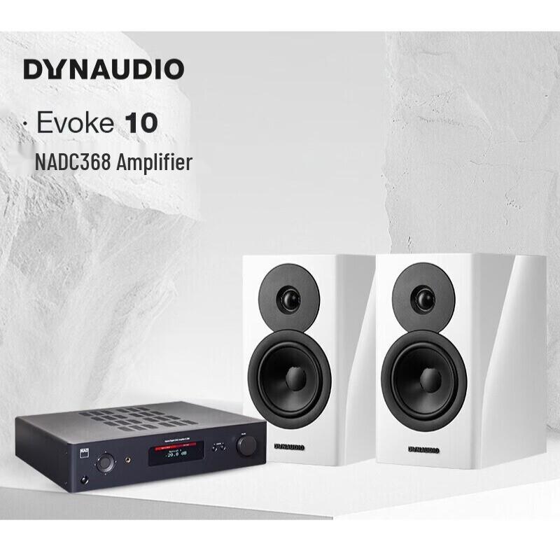 Dynaudio Evoke 10 Bookshelf Speakers with NAD C368 Amplifier Hi-Fi System (CN version)