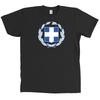 Греческий герб Флаг Греции Футболка с принтом гордости -НОВАЯ С БИРКАМИ - МНОГО ЦВЕТОВ Унисекс футболка